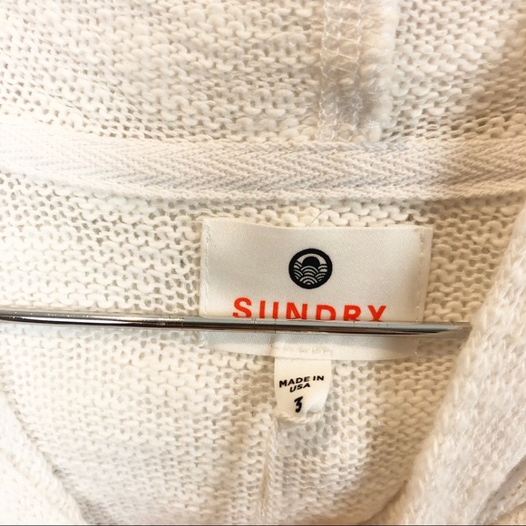 Sundry Slit Hooded Sweatshirt - Picture 7 of 8